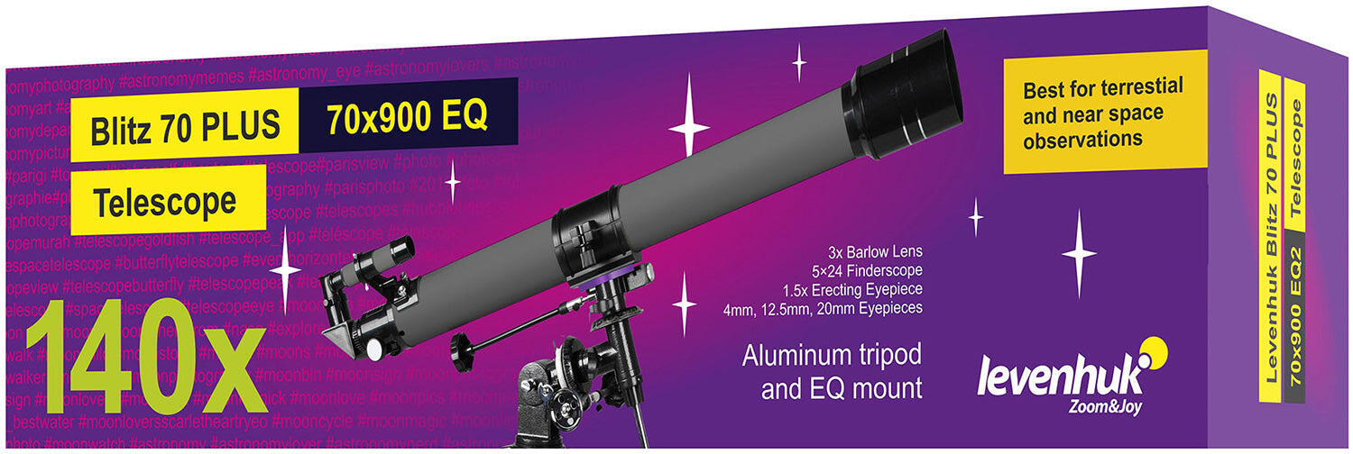 Telescopio Blitz 70 PLUS Levenhuk 2/7