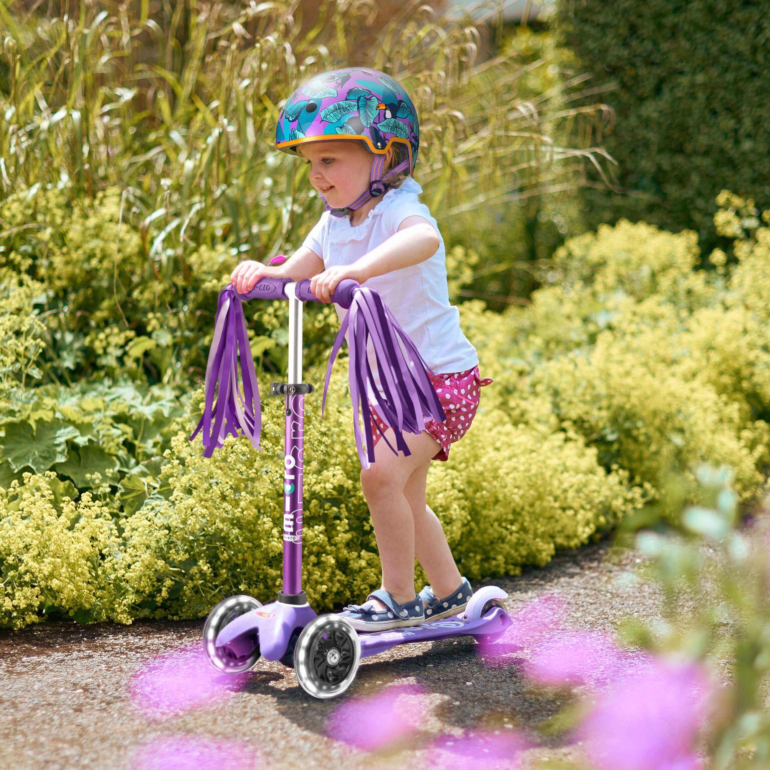 Mini Scooter - Light up Wheels: Purple 6/6