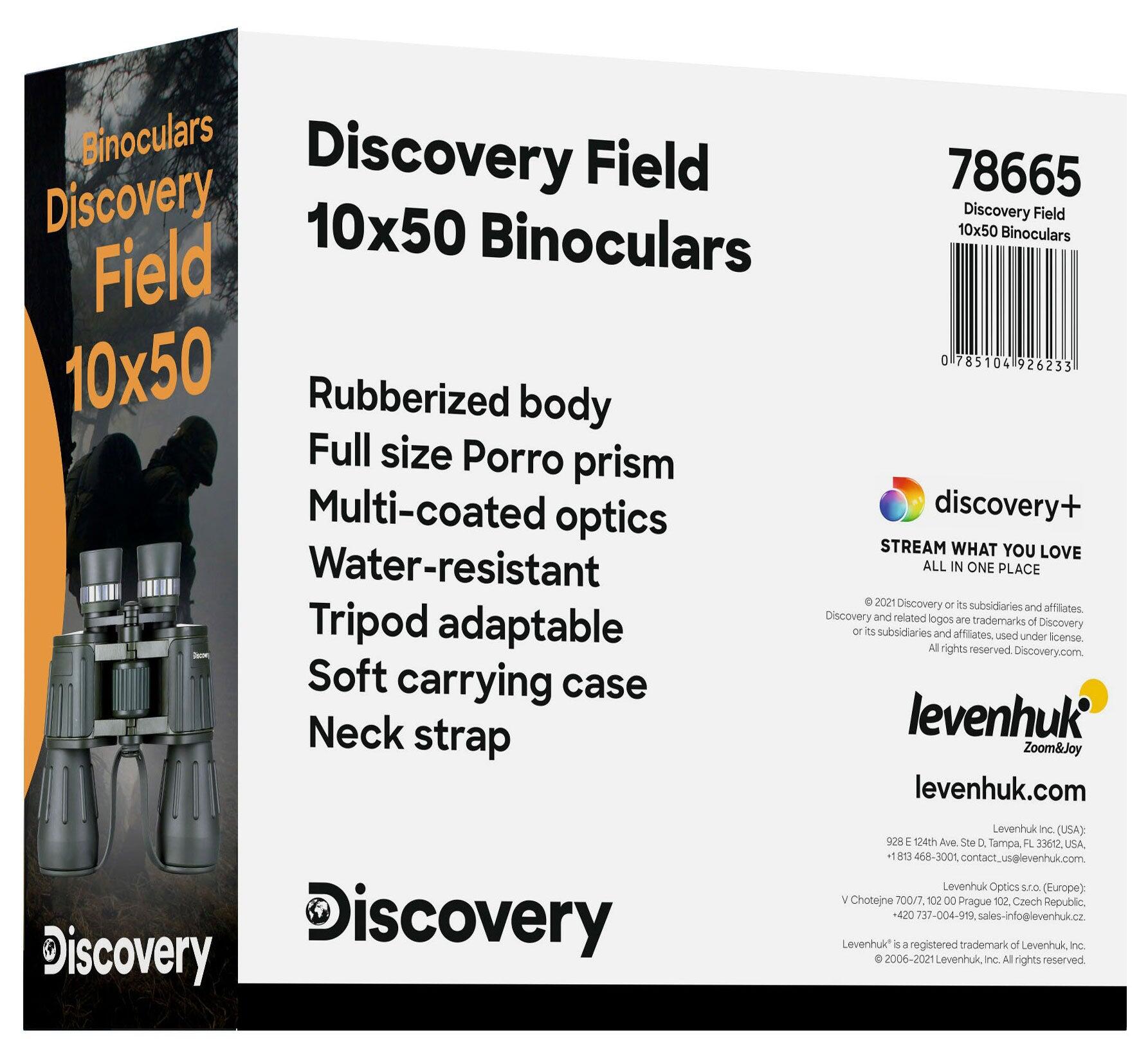Jumelles Levenhuk Discovery Field 10x50 3/7