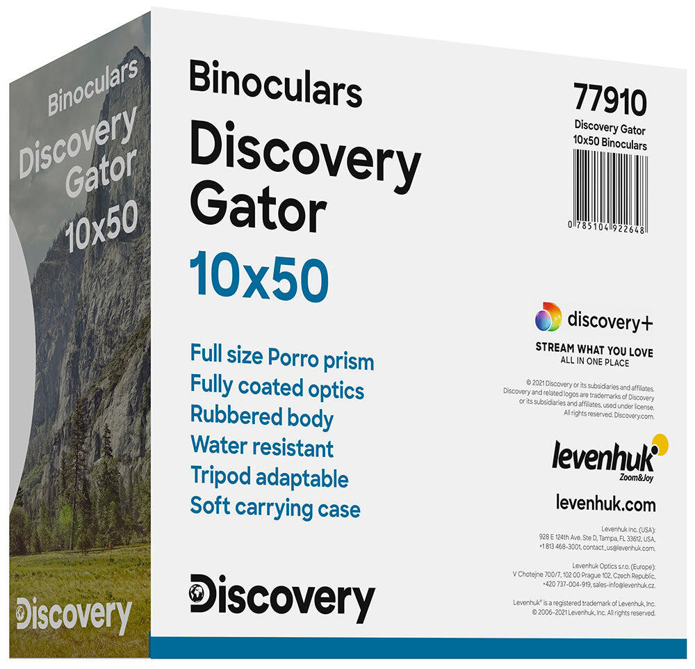 Prismáticos Levenhuk Discovery Gator 10x50 3/7