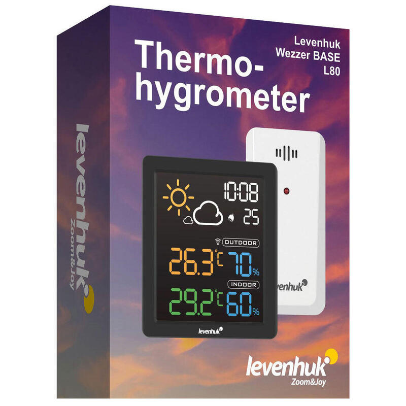 Termohigrómetro Wezzer BASE L80 Levenhuk