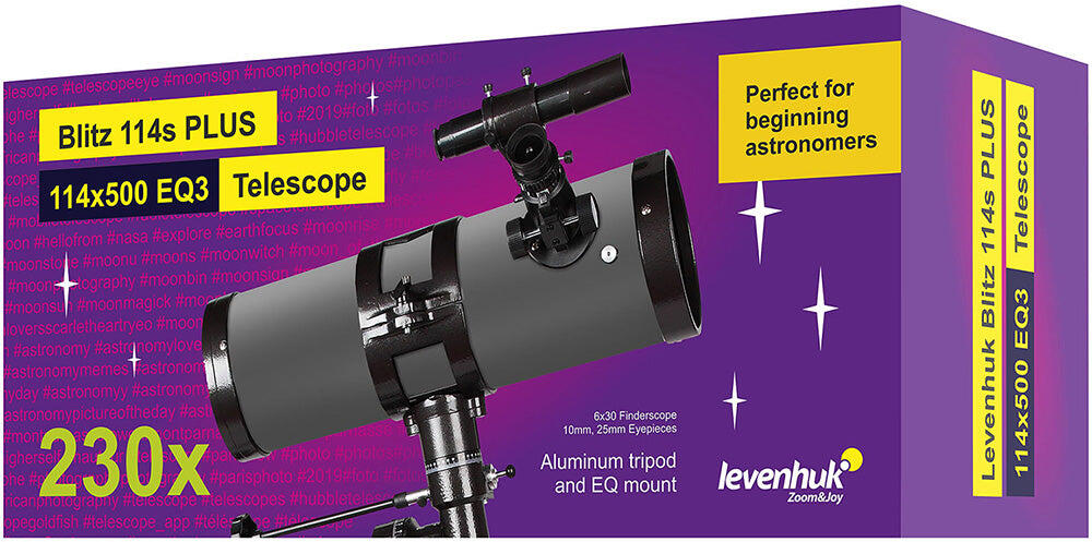 Blitz 114s PLUS telescopio Levenhuk 2/5