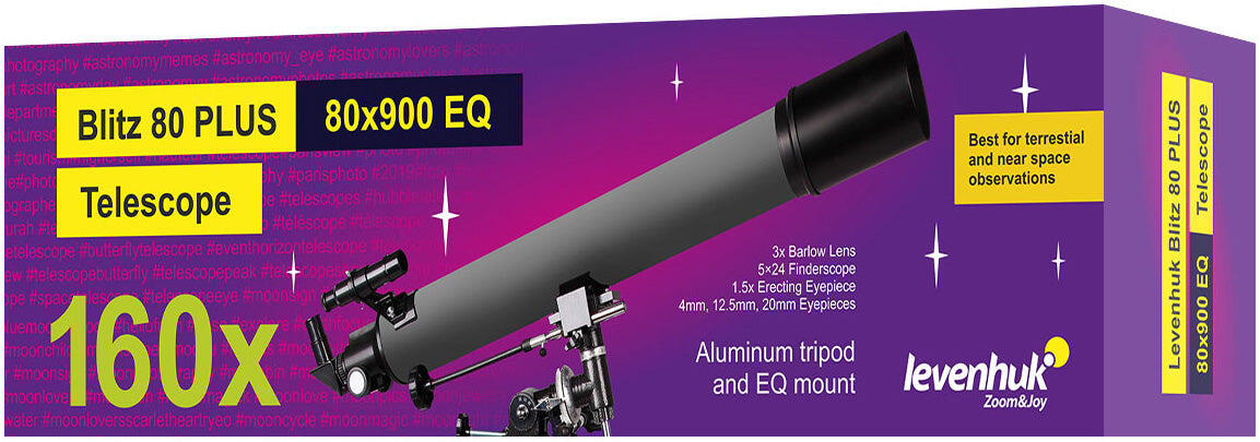 Telescopio Levenhuk Blitz 80 PLUS 2/7