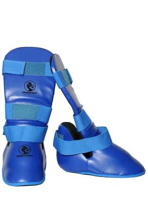 Protège-tibias & pieds karaté contact bleus
