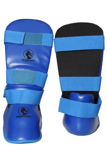 Protège-tibias & pieds karaté contact bleus