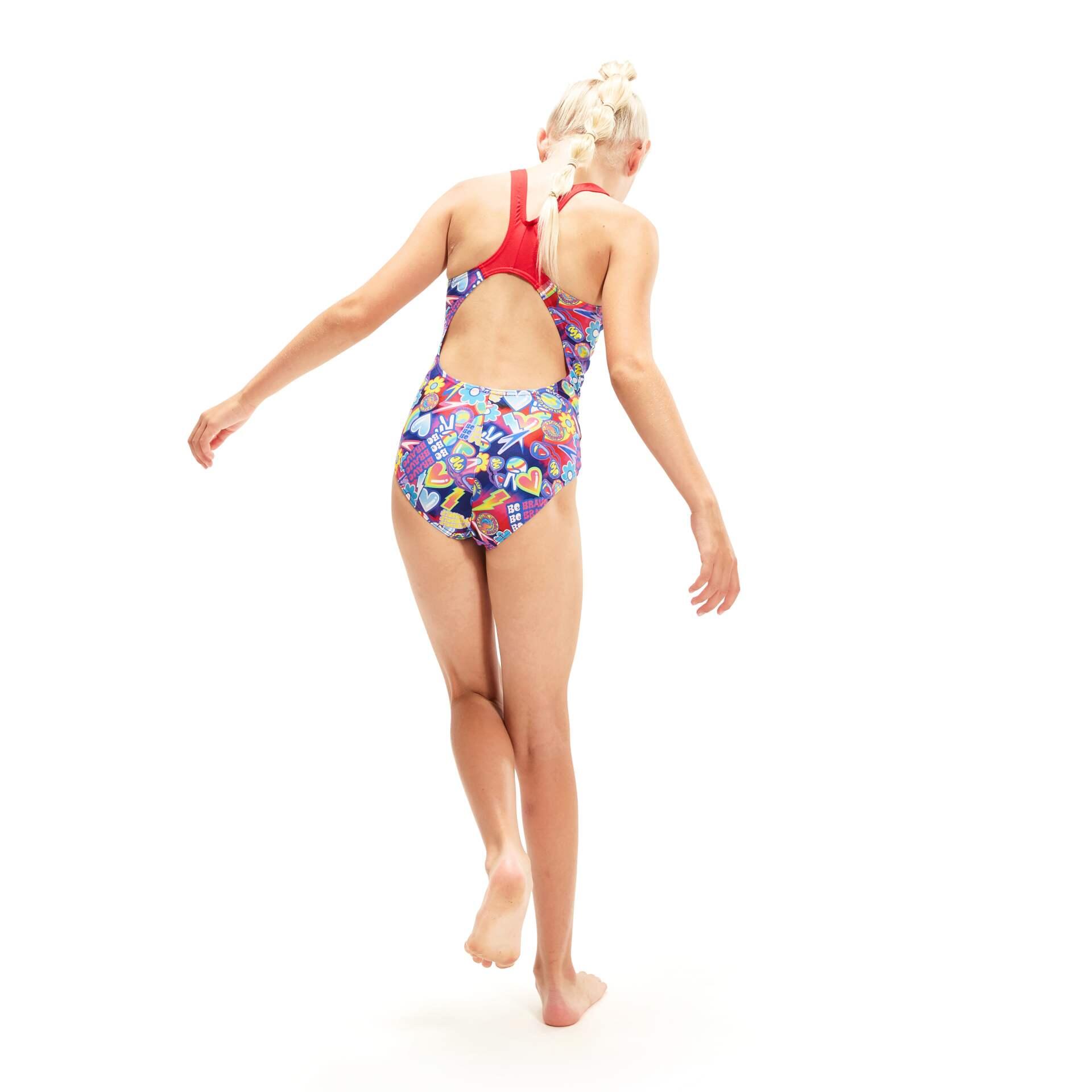 Digital Allover Splashback Junior Female Swimsuit 3/6