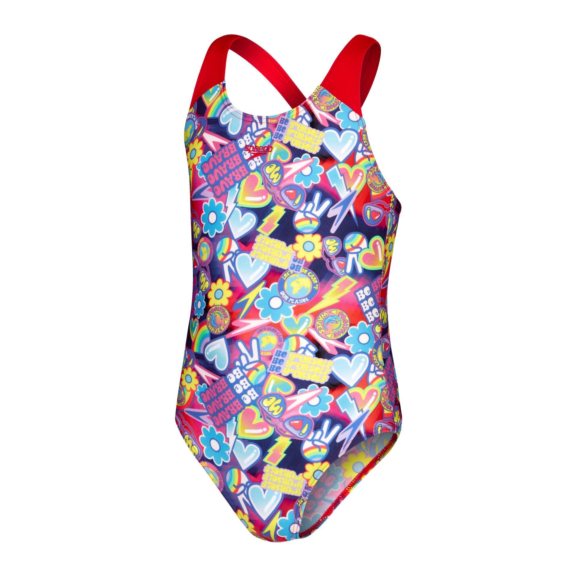 Digital Allover Splashback Junior Female Swimsuit 1/6