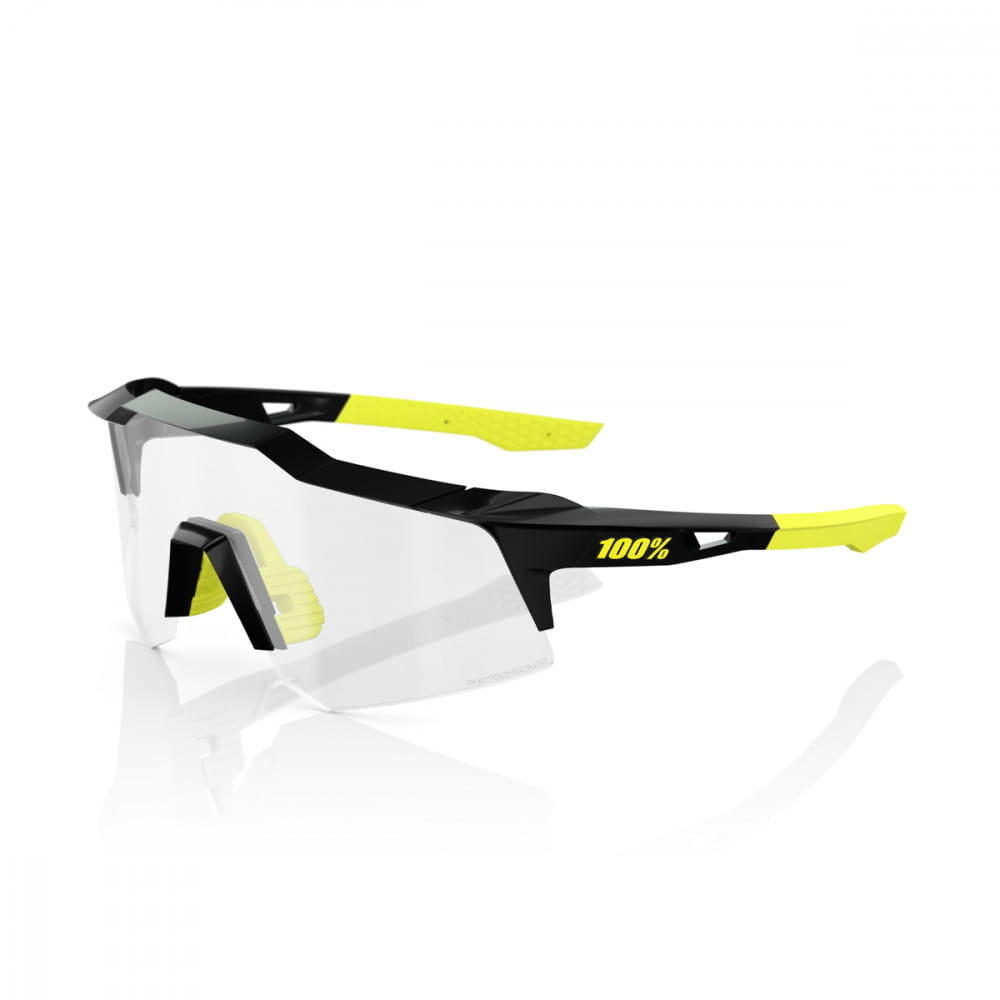 100% Speedcraft XS - Lente fotocromática - negro brillante
