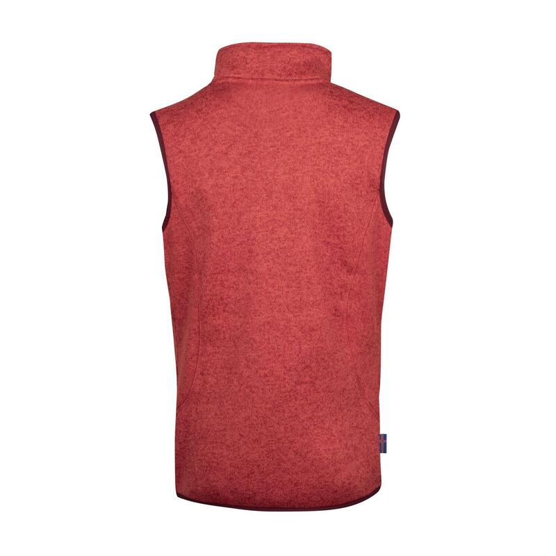 Gilet Katla femme rouge minéral