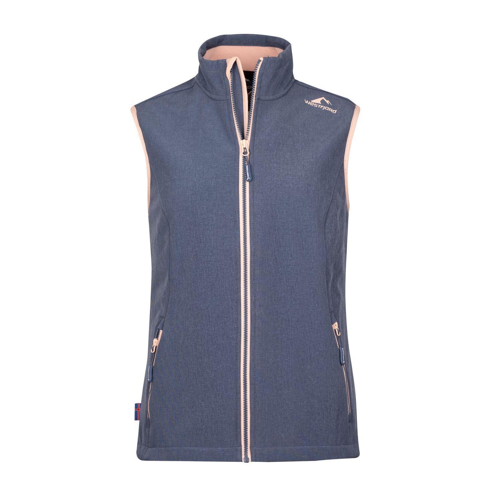 Gilet da donna Eldfjall, falaise/blu pesca