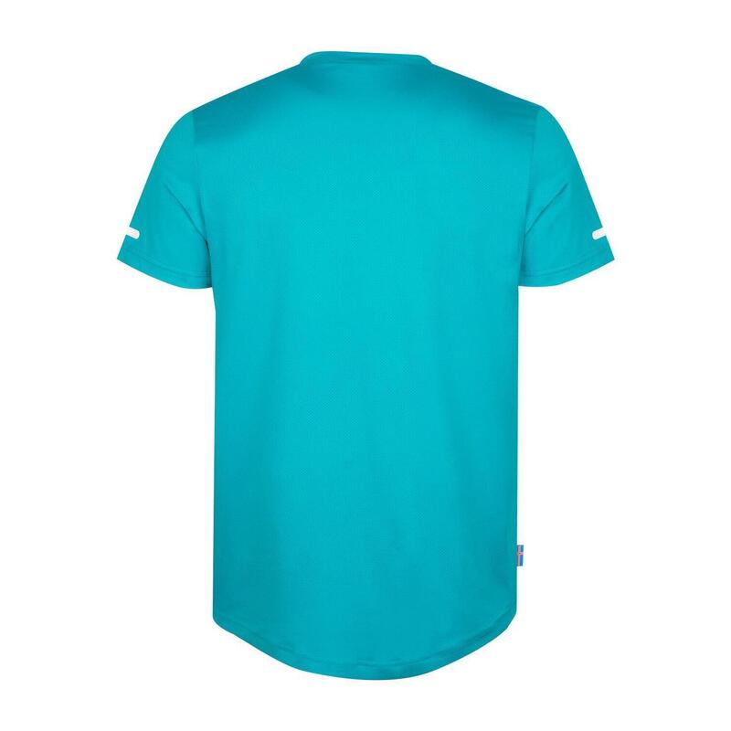 Herren T-Shirt Eldfjall Karibik Blau