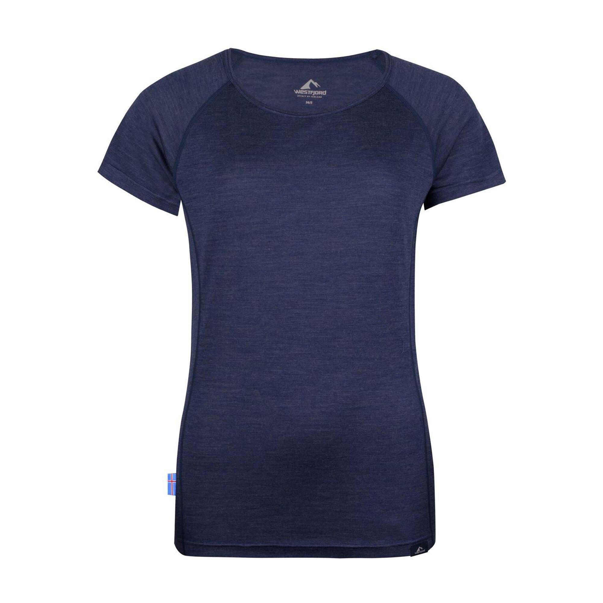 T-shirt Askja donna blu navy