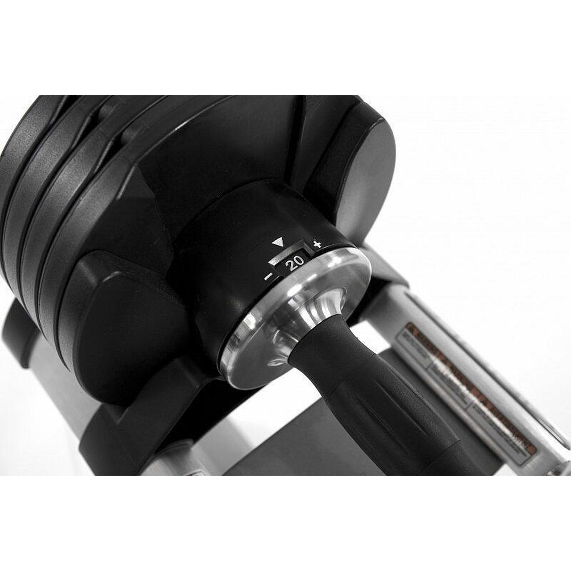 Set de mancuernas con soporte Smartlock 2x20 kg Hammer 7/8