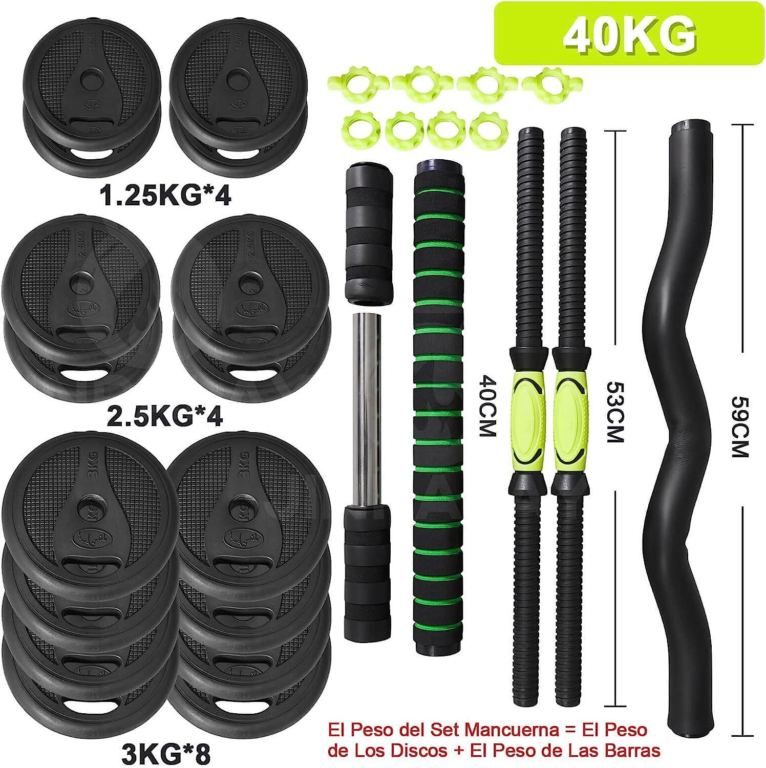 Juego Kit 40 kg de Mancuernas 4 en 1 MultiFit 3/3