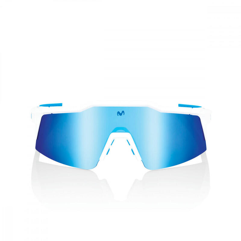 Speedcraft SL Movistar - HiPER Blue Multi Mirror Lens - Team White