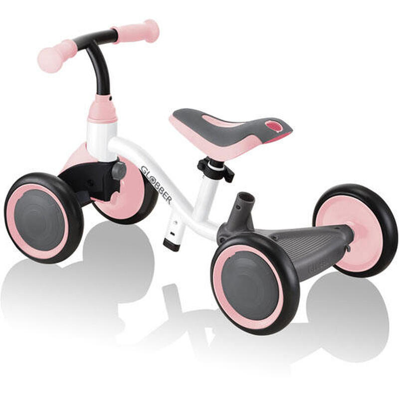 Trottinette draisienne / Quadricycle  Learning Bike 3in1  blanc-pastel Rose