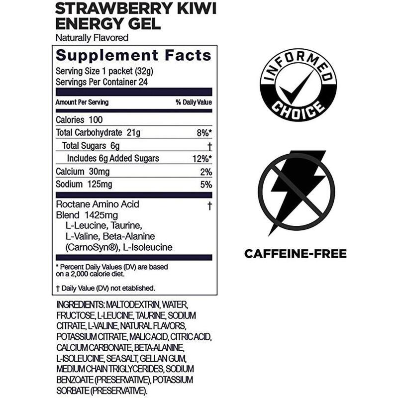 Roctane Ultra Endurance Energy Gel (4 packs) - Strawberry Kiwi