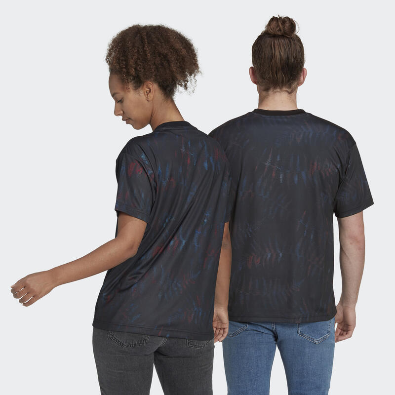 T-shirt com as Cores Principais das Black Ferns Sevens (Unissexo)