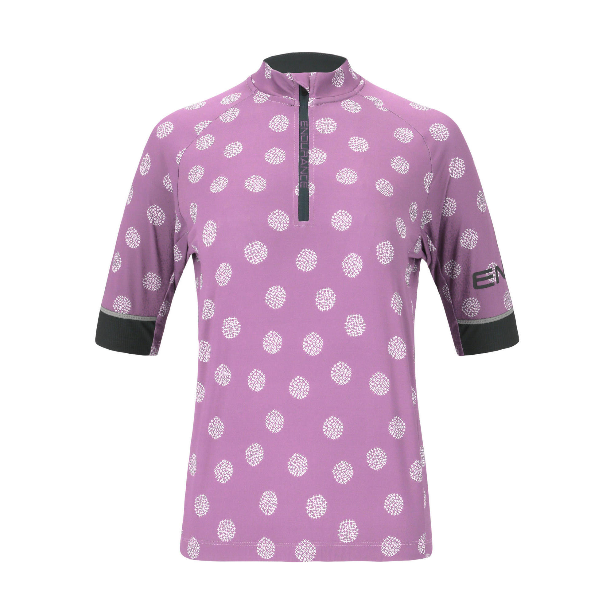 Endurance - Maillot De Cyclisme Jetti - T-shirt Manches Courtes - Blanc|violet - 46 L/xl - Decathlon