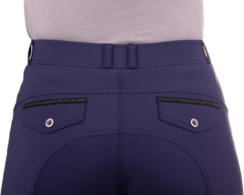 Pantaloni da equitazione da donna a media aderenza QHP Rylee 2/7