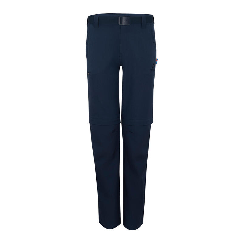 pantalon de trekking à séchage rapide Zipp-Off pour hommes SKOGAR bleu marine