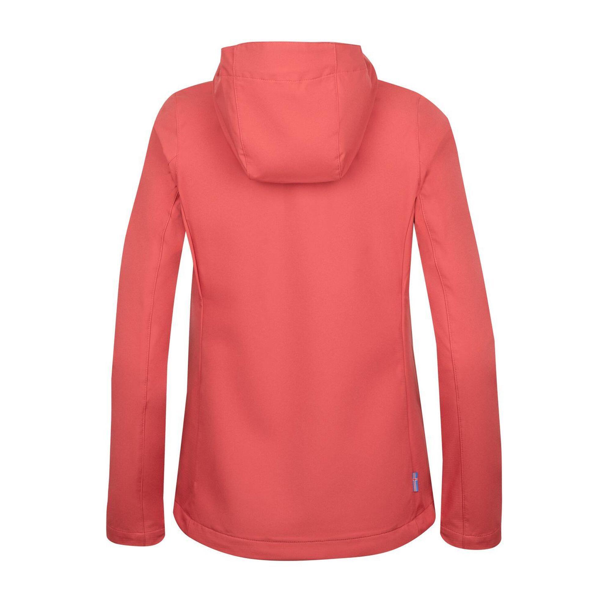 Giacca softshell Skogar da donna rosso minerale