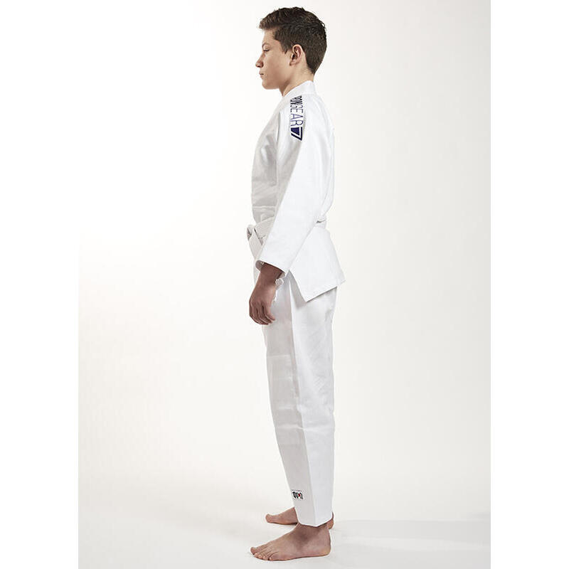 Kimono  Future 2.0   Alb cu broderie albastra Ippon Gear