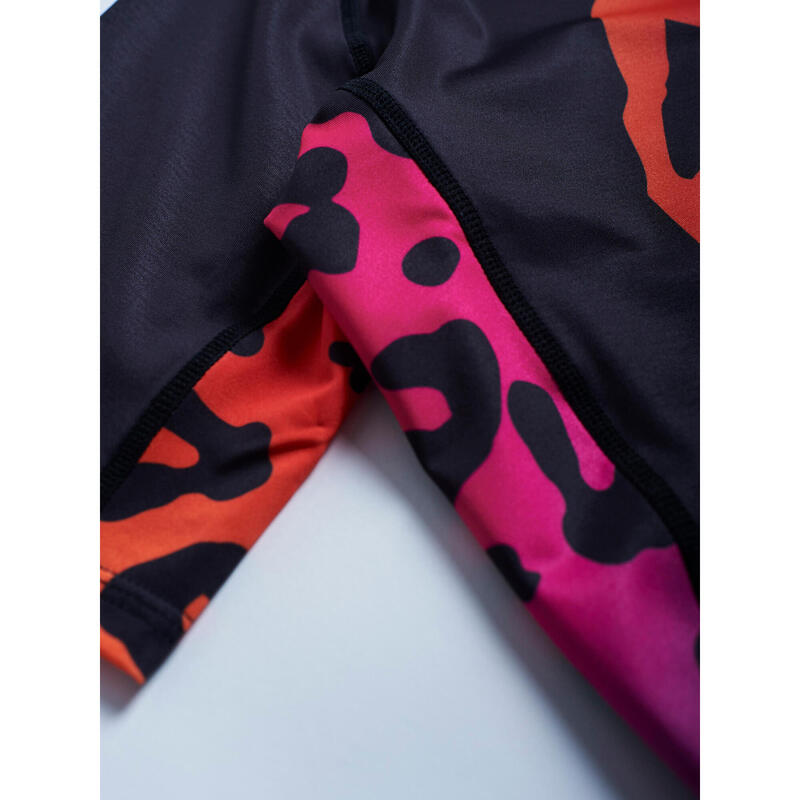 Rashguard do MMA męski Manto Leopard z krótkim rękawem czarny