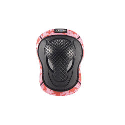 Kit coudières et genouillères Rose Taille L