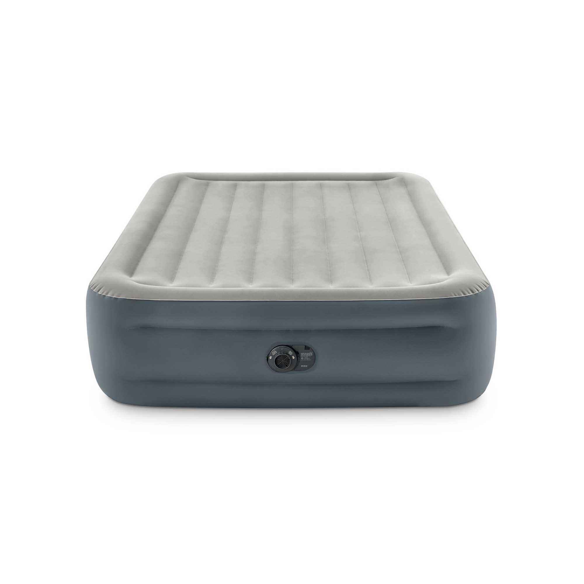 Intex - Intex Essential Rest Airbed - Double - Matelas Autogonflant - Gris - Adulte - Decathlon