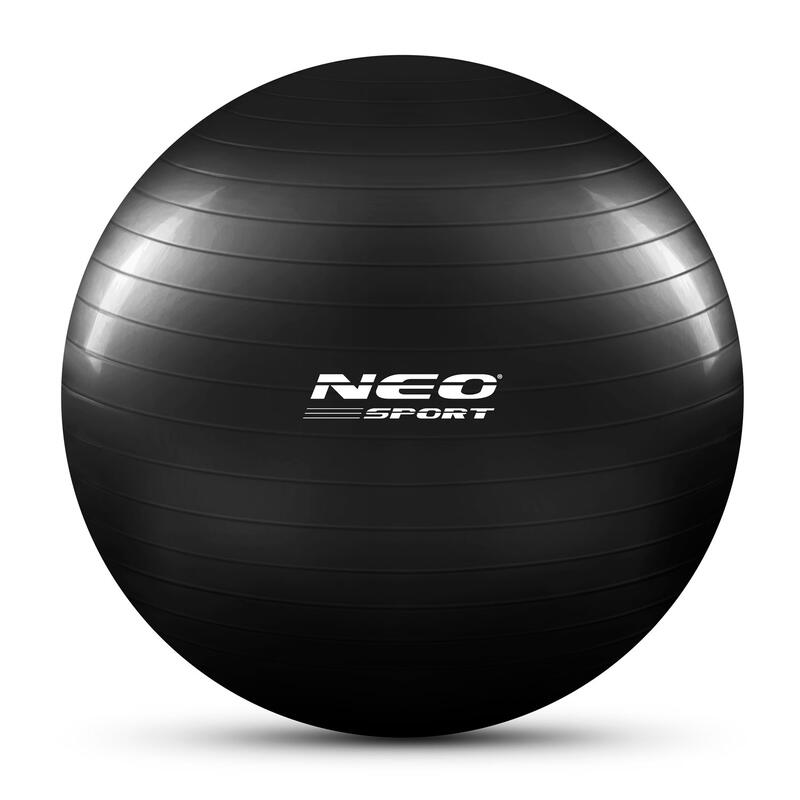 Bola de aeróbica fitness 75cm NS-952 preta.