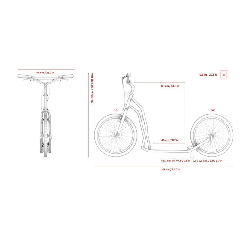 Trottinette pour adultes "S2020" Yedoo