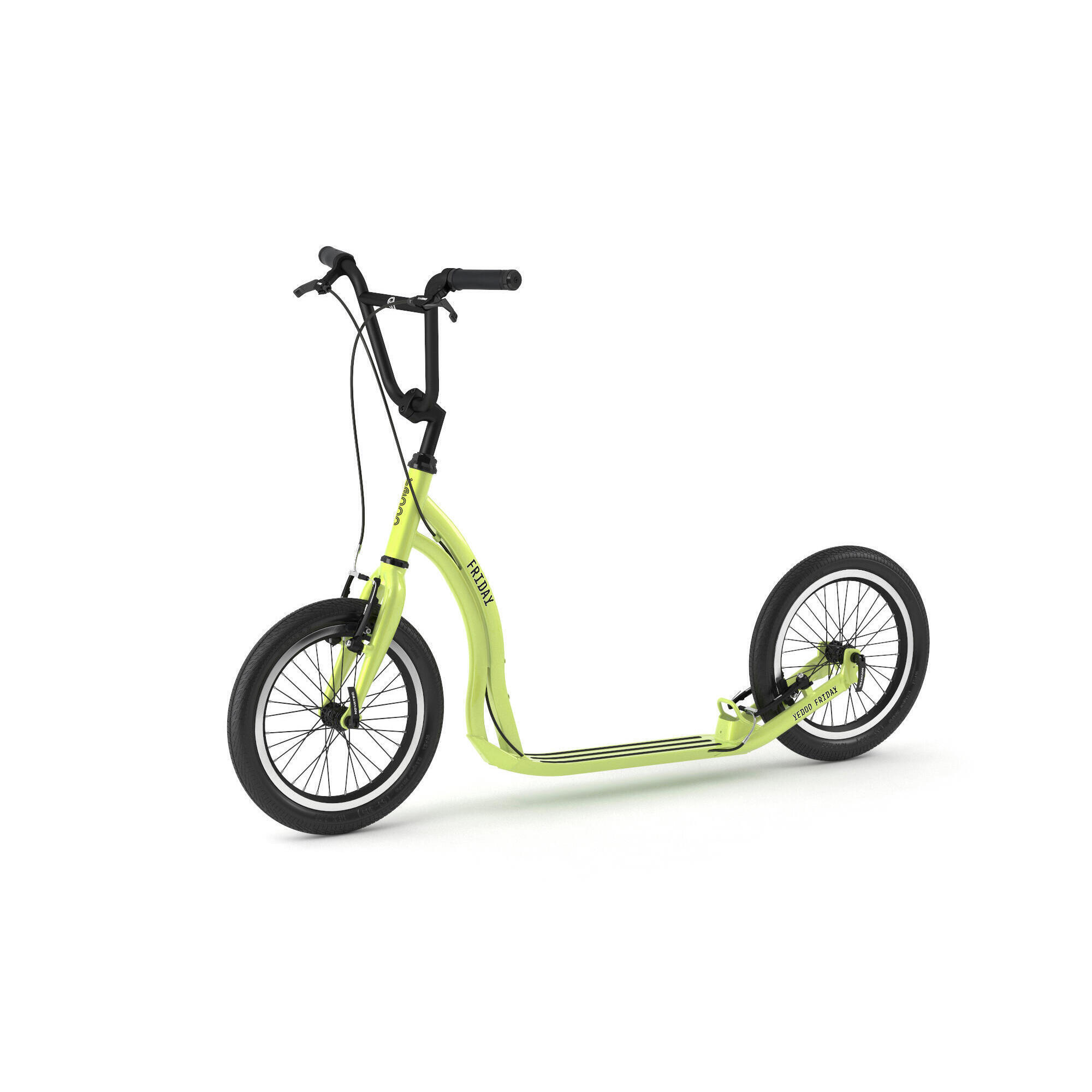 YEDOO Scooter Yedoo Friday Alloy Tretroller mit Luftreifen 16/16 Grün