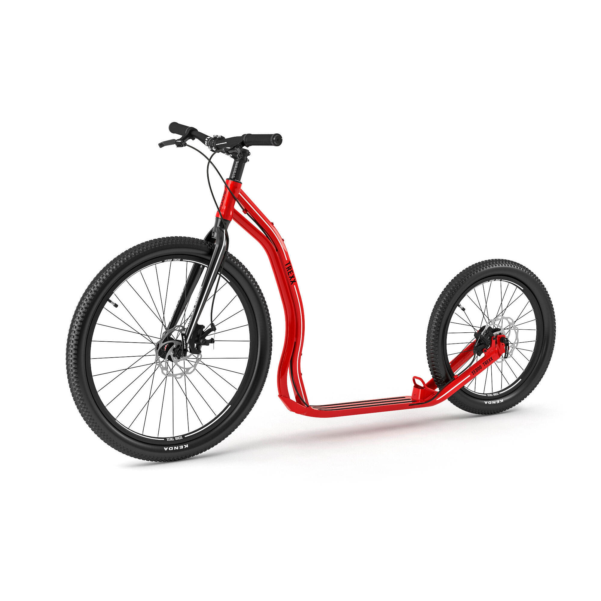 Yedoo - Trottinette Sportive De Route Pour Adultes "trexx Disc" Yedoo - Trottinette - Rouge - Taille Unique - Decathlon