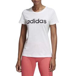 Camiseta Essentials Linear Talla S Blanco - DU0629