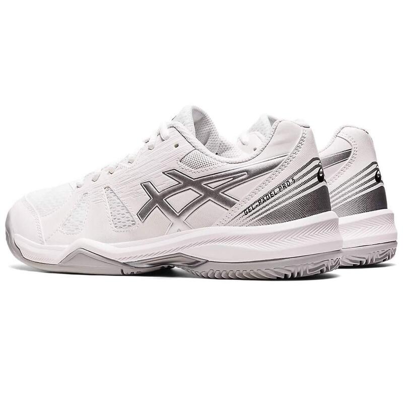 Scarpe Da Padel Da Donna Asics Gel Padel Pro 5 1042a200 101 Bianche E Grigie