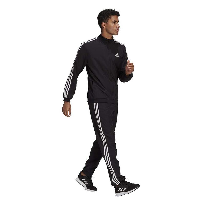 Trainingspak Aeroready Essentials Regular-Fit 3-Stripes Zwart - GK9950