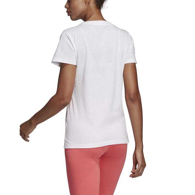 Camiseta Essentials Linear Talla S Blanco - DU0629