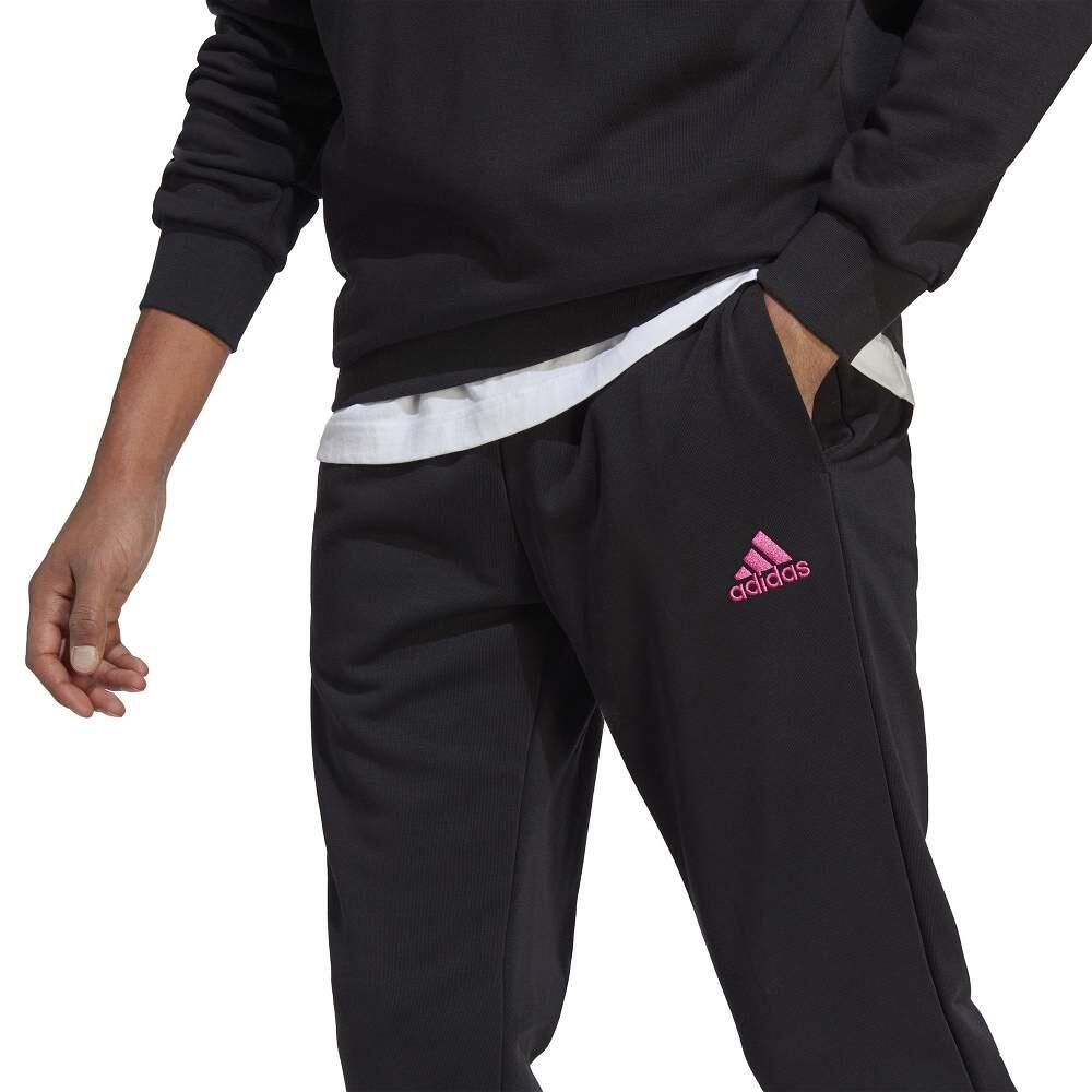 Tuta in pile con logo grande adidas 5/5