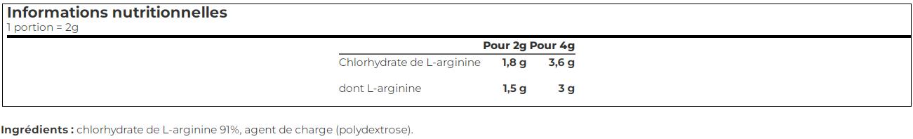 L-Arginine - 300g de Biotech USA 2/5