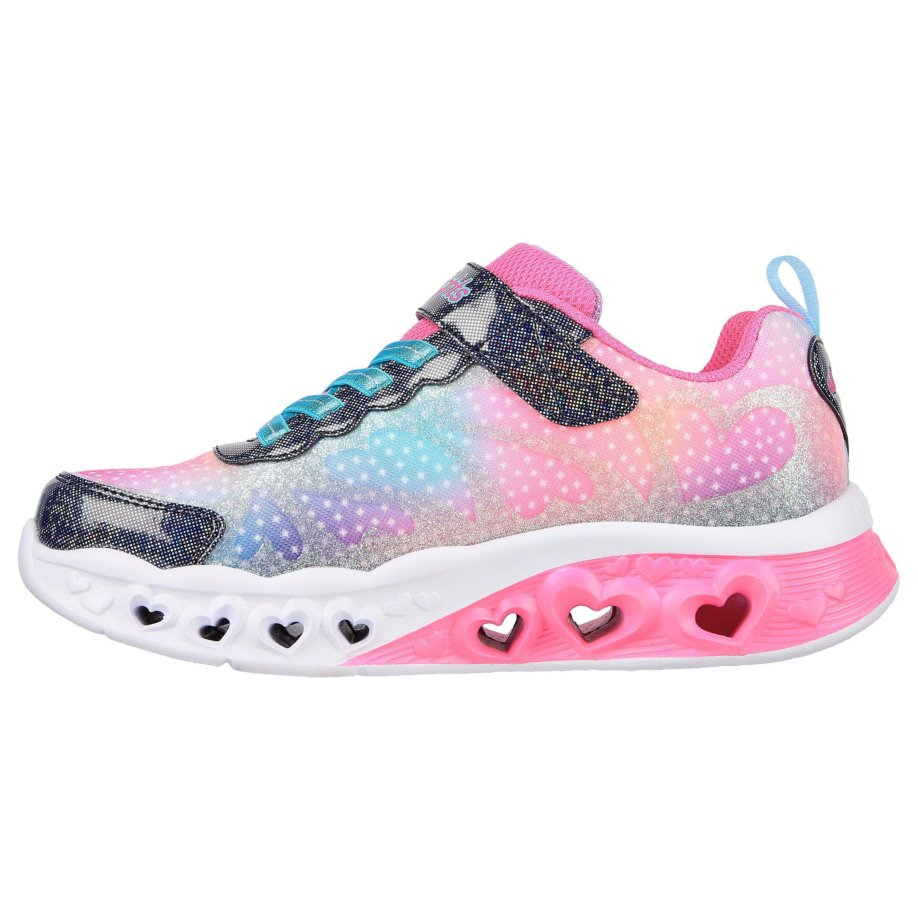Baskets bébé fille Skechers Flutter Heart Lights Simply Love 4/5