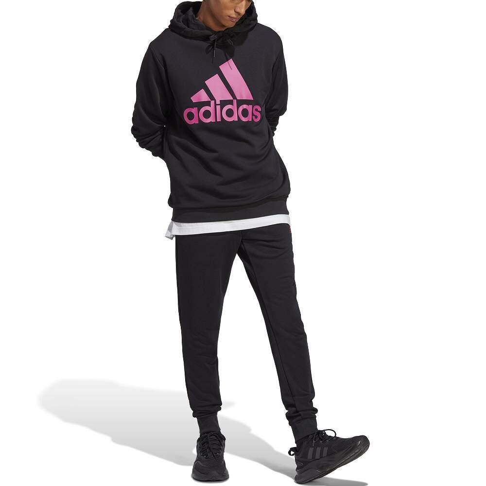 Tuta in pile con logo grande adidas 3/5