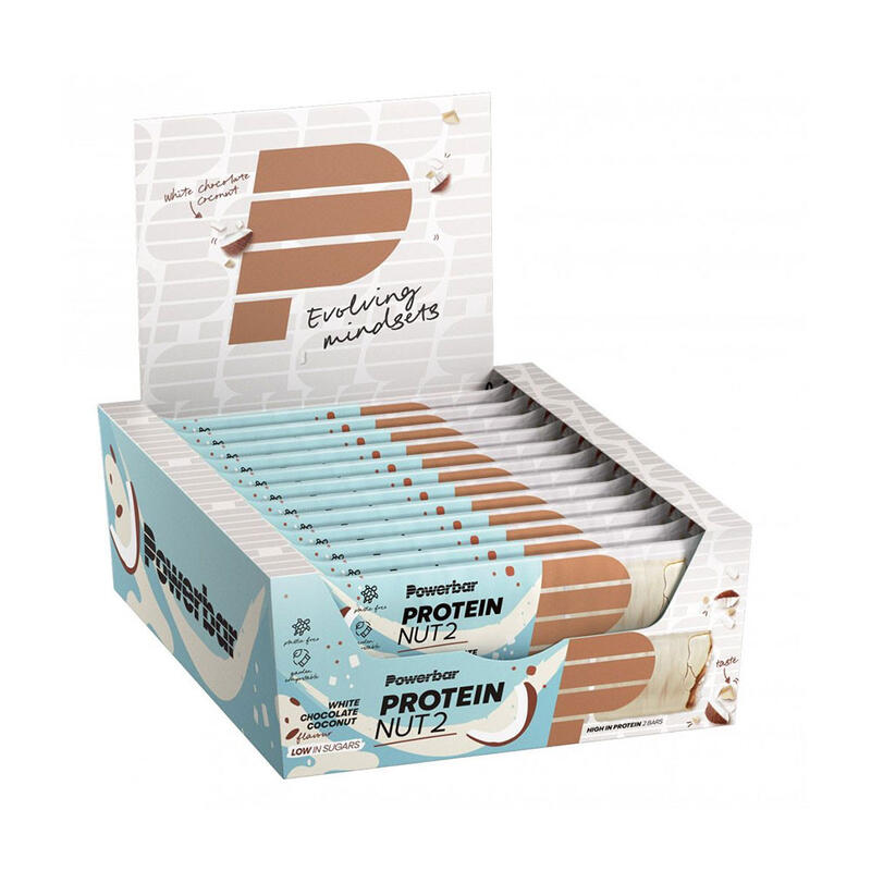 Boîte de protein nut2 (12x45g) | Chocolat Blanc Noix de Coco