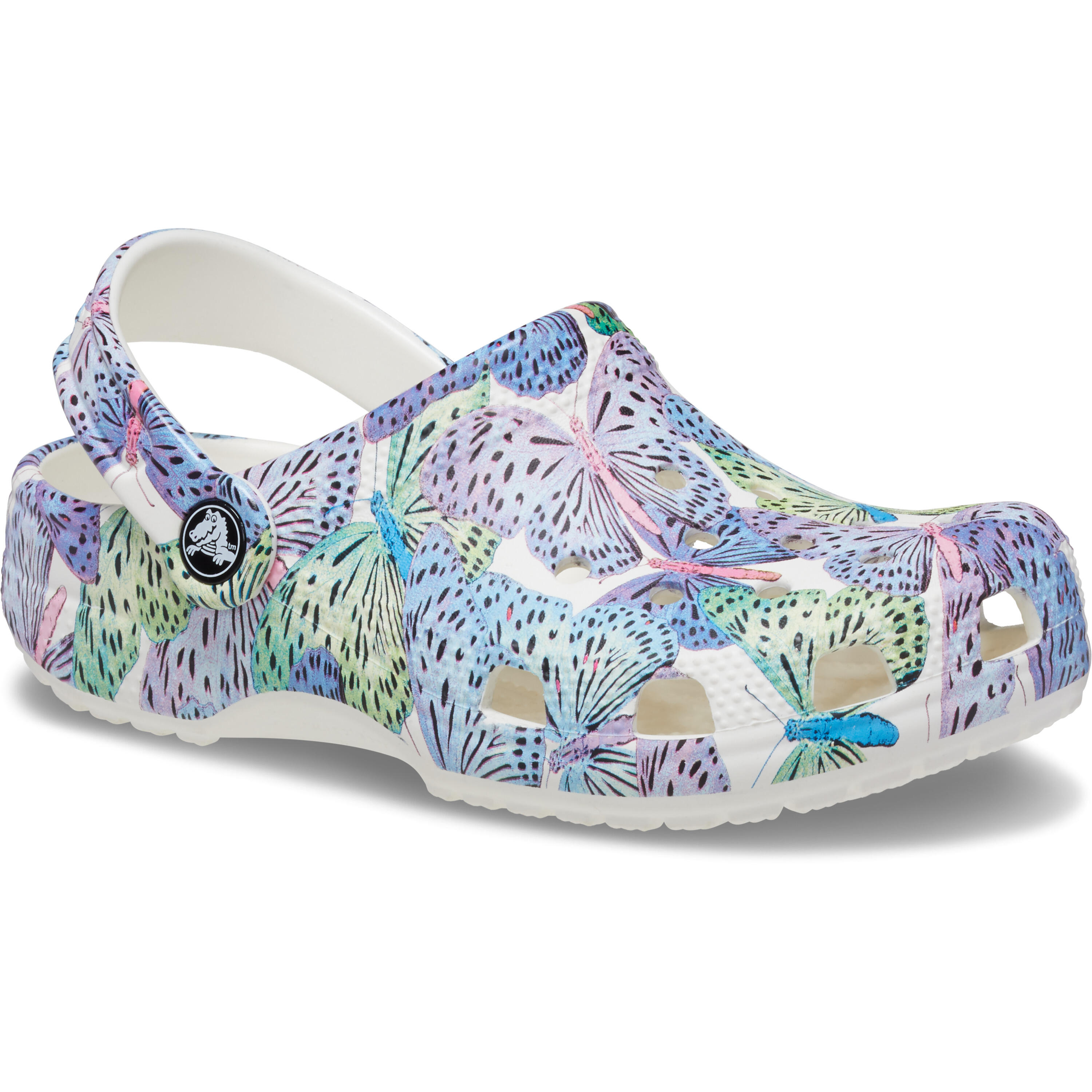 Sandales Crocs CLASSIC BUTTERFLY CLOG K Blanc 5/5