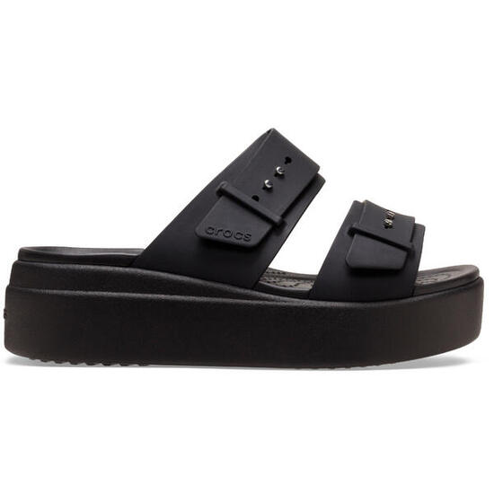 Mules Crocs BROOKLYN BUCKLE LOWWDG Noir