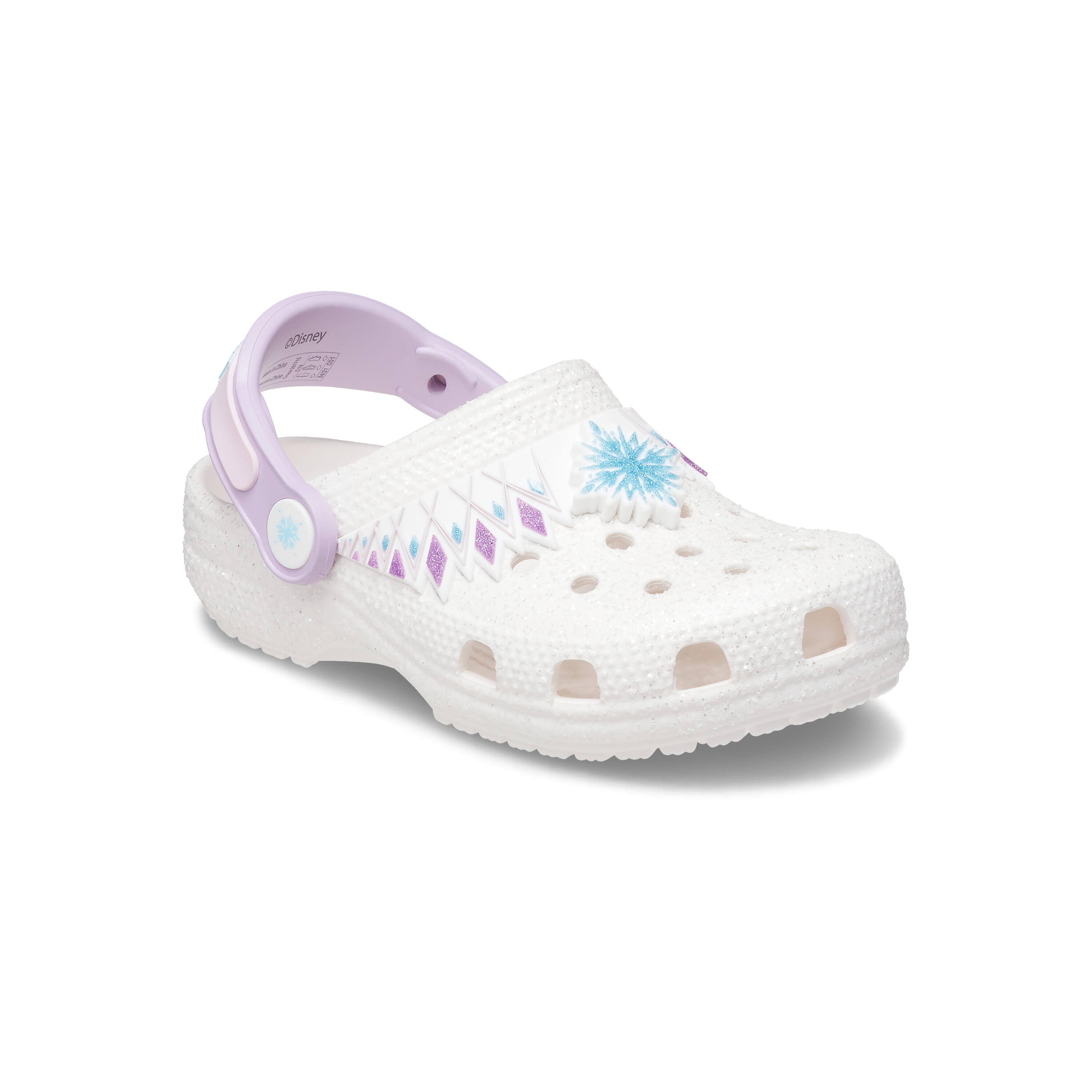Chanclas Crocs Classic FunLab I AM Frozen II, Blanco, Niños 5/5