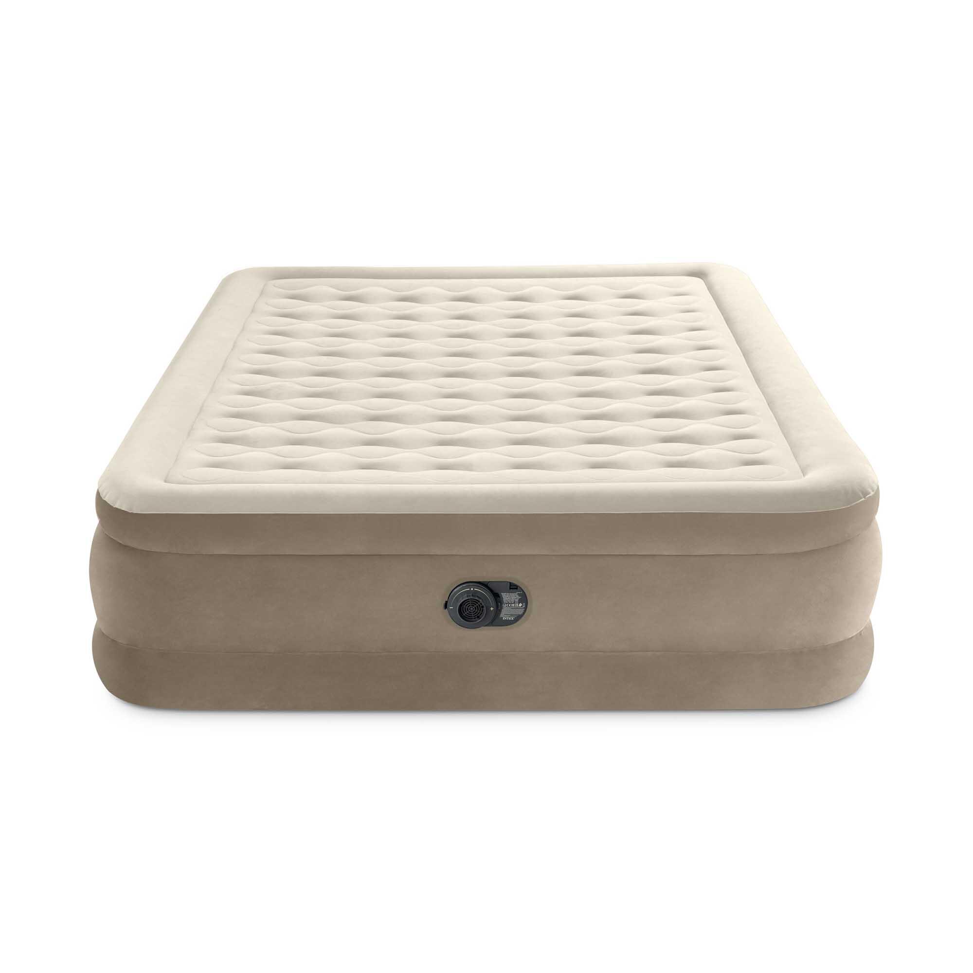 Intex - Matelas Gonflable Intex Ultra Plush Électrique - 2 Places - Lit De Camps - Beige - No Size - Decathlon