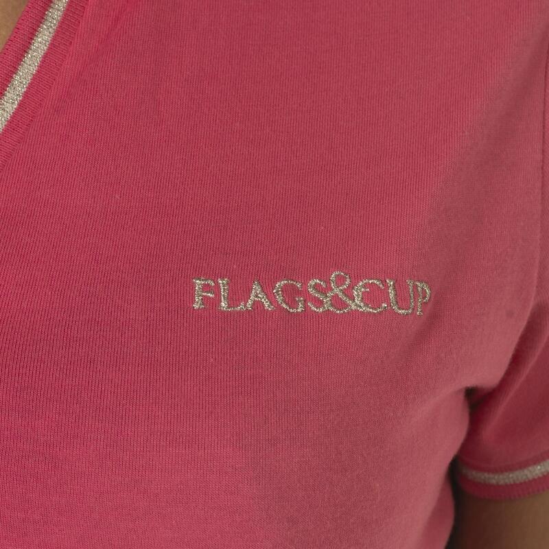 Polo Flags&Cup cu detalii argintii