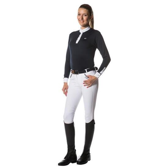 Polo équitation manches longues femme Flags&Cup Formosa