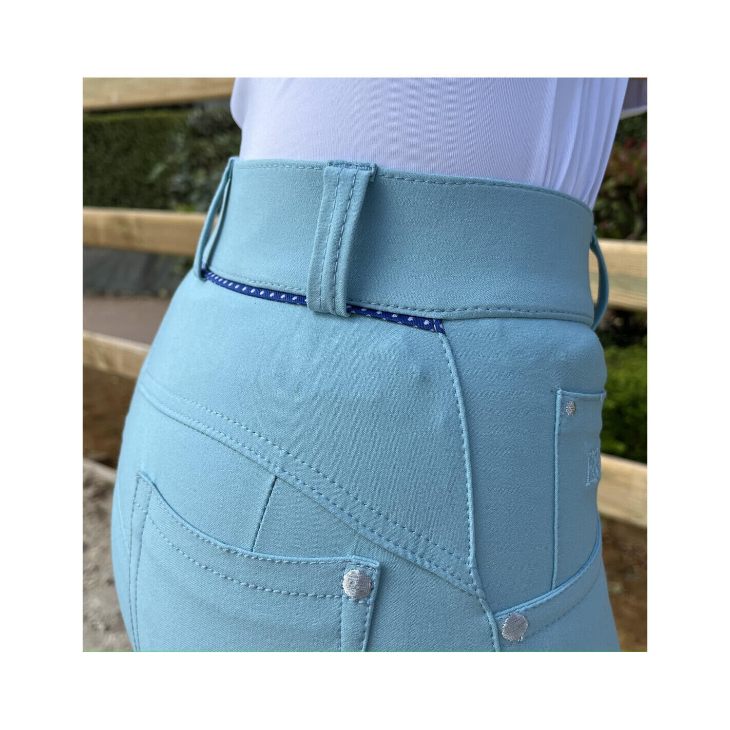 Pantalón equitación para mujer Flags&Cup Maria 4/5